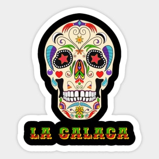 Dia de Muertos Calaca Skull Sticker